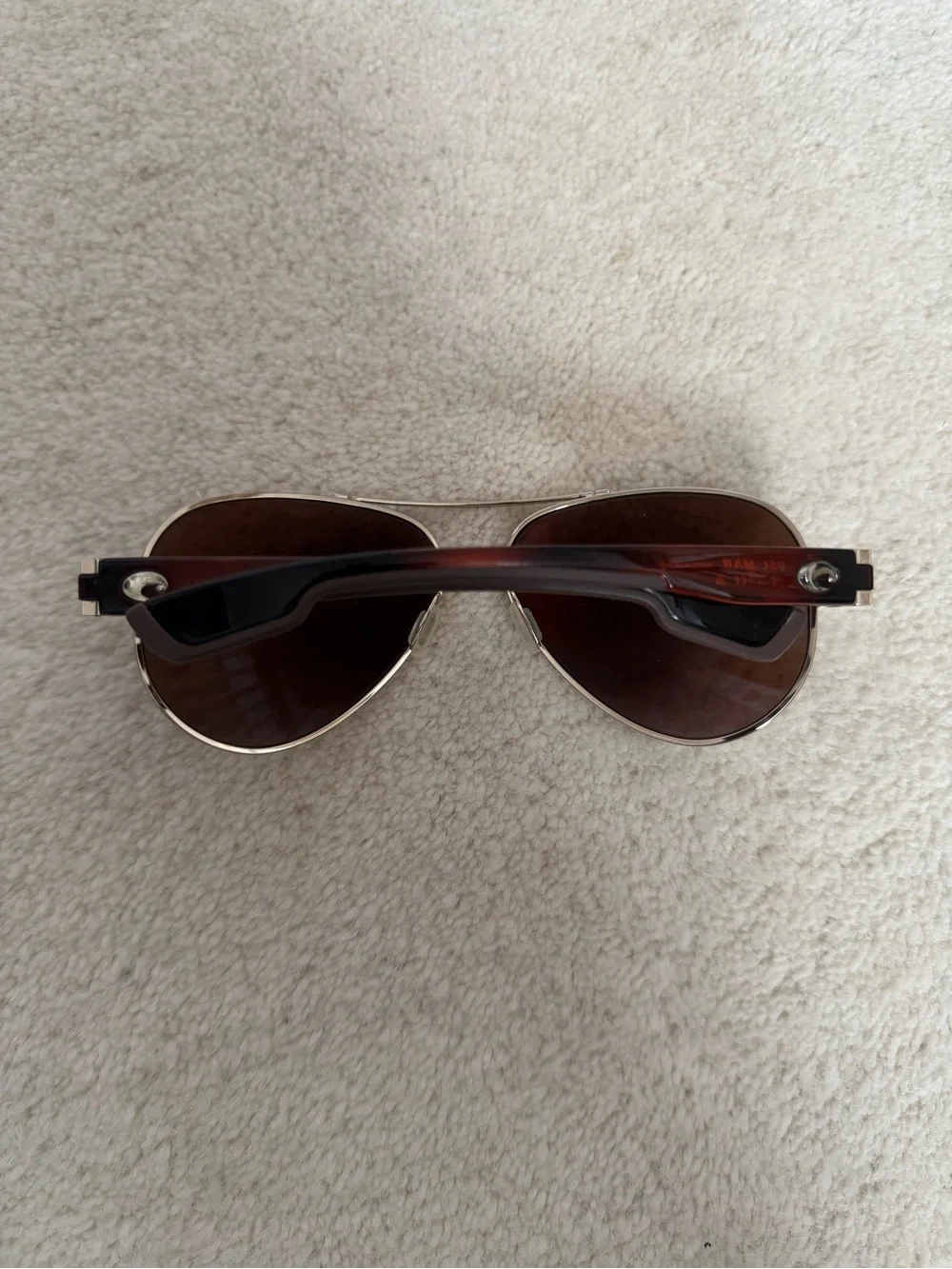 Costa Aviator South Point Sunglasses with Blue-Green Mirrored Lense